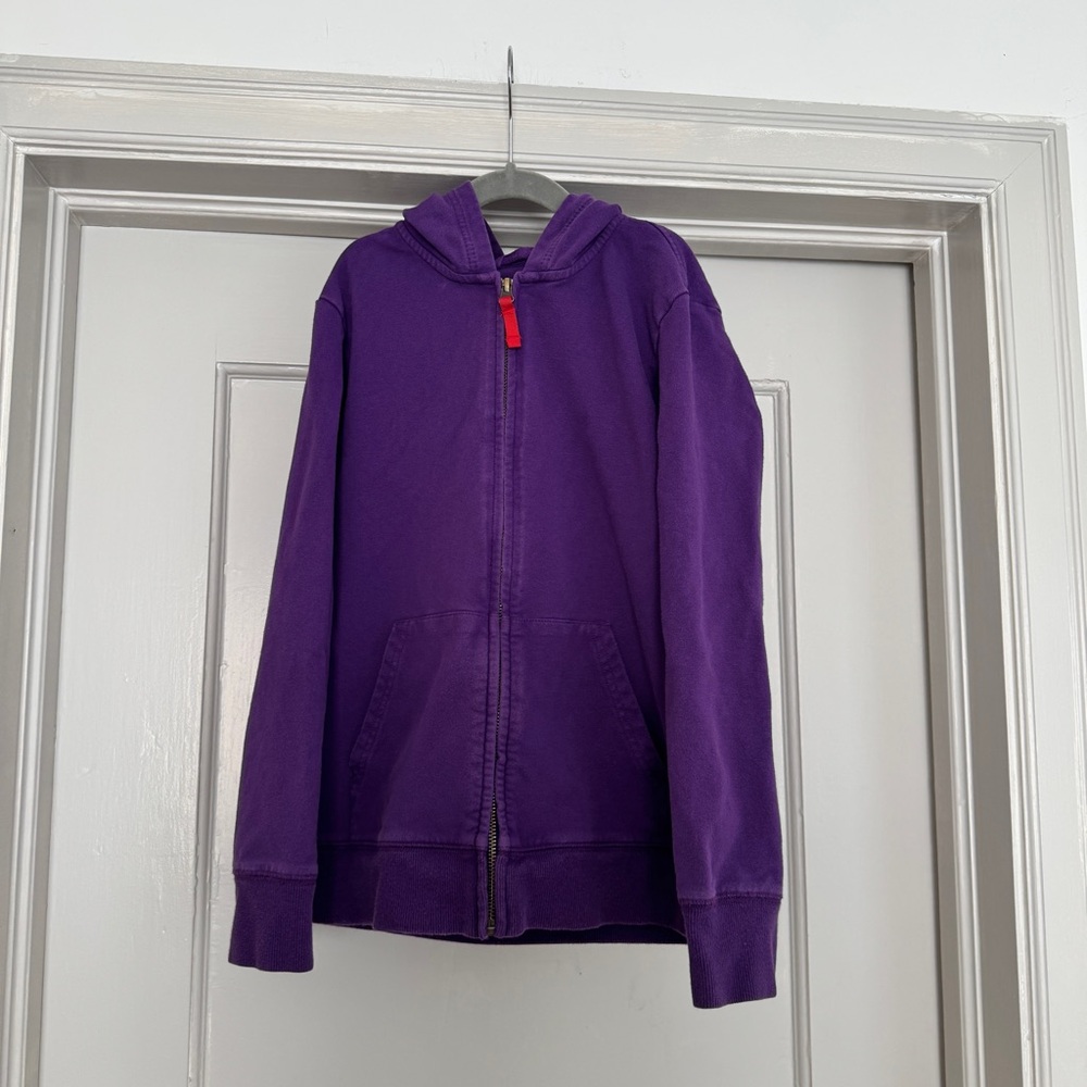 Primary Purple Sweatshirt Classic Zip-Up Hoodie